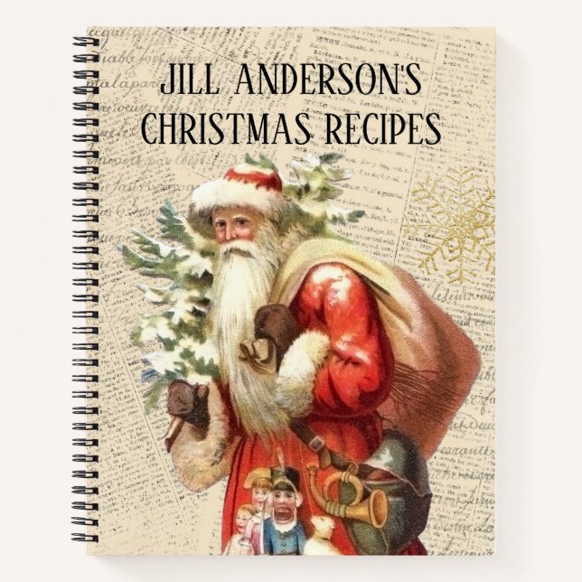 Weihnachtsrezept Notizbuch (Vorderseite)