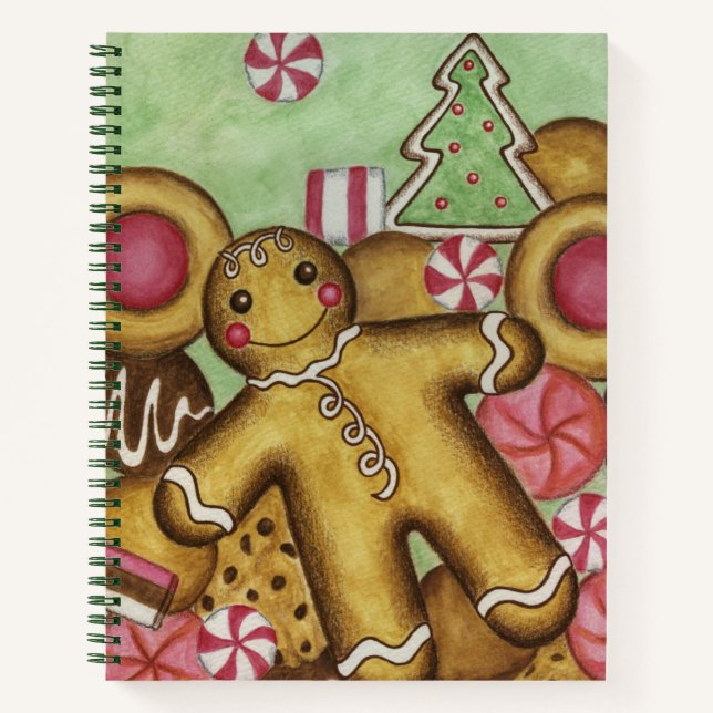 Weihnachtsrezeptorbuch Notizbuch (Vorderseite)