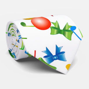 Weihnachtsribons mit Musiknoten auf Krawatte