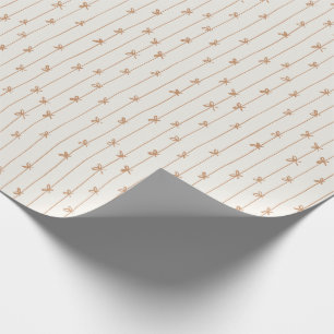 Weihnachtsribons Modernes Weihnachtswrap Golden Geschenkpapier