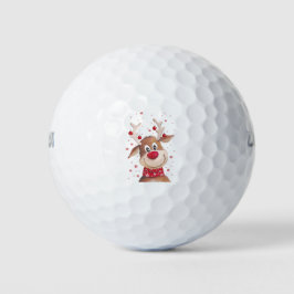 Weihnachtsrinder Golfball