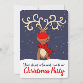 Weihnachtsrinder kommen in Einladungen