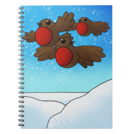 WeihnachtsRobin Birds Notizblock