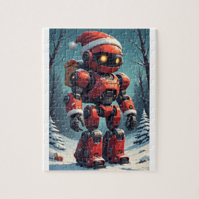 Weihnachtsroboter  puzzle (Vertikal)