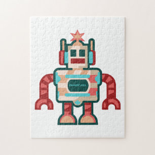 Weihnachtsroboter Puzzle