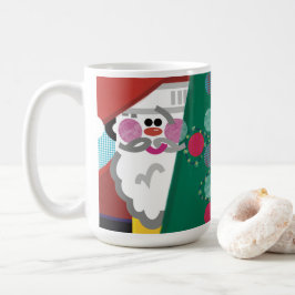 Weihnachtsrollen rund um die Abstrakte Tasse der M