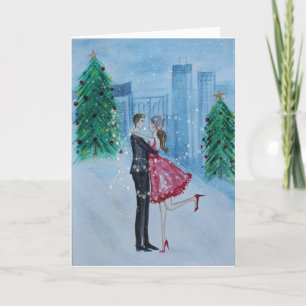 Weihnachtsromance Feiertagskarte