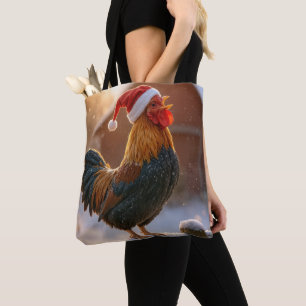 Weihnachtsrooster mit Santa-Hut
