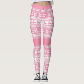 Weihnachtsrosa Leggings