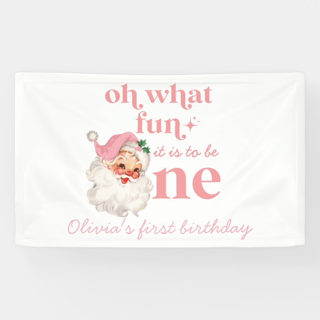 Weihnachtsrosa Weihnachtsfeiertag Banner (Horizontal)