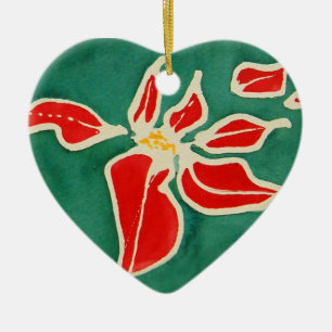 WeihnachtsRose Keramikornament