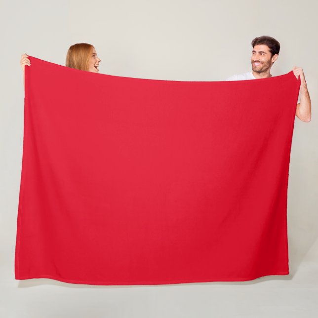 Weihnachtsrot Fleecedecke (Beispiel)