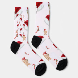 Weihnachtsrot Socken