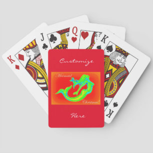 Weihnachtsrot Spielkarten