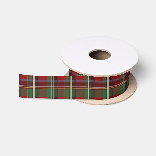 Weihnachtsrot und Grüne Kariert Satinband (Spule)