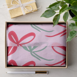 Weihnachtsrote Bögen Grün Pink Handgezeichnet Seidenpapier