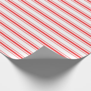 Weihnachtsrote Matratzen-tickende Bett-Streifen Geschenkpapier