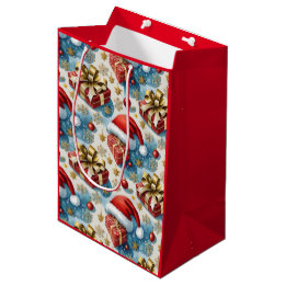 Weihnachtsrote Papiertüten Mittlere Geschenktüte