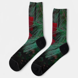Weihnachtsroter Bogen Socken