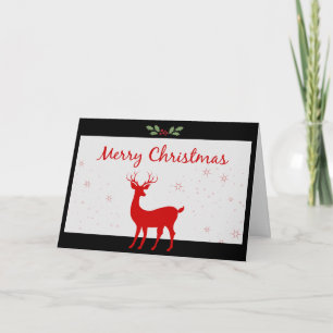 Weihnachtsroter Feiertagskarte