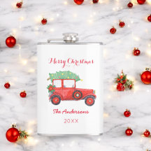 Weihnachtsroter LKW Weißer Vinyl Wrackkolben