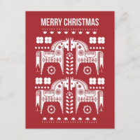 Weihnachtsroter Rentier Skandinavischer Nordischer