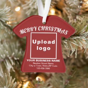 Weihnachtsroter T - Shirt Form Acryl Ornament