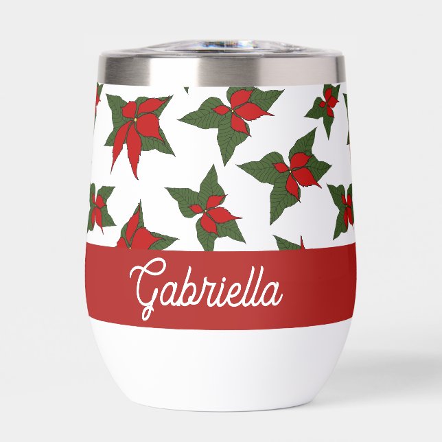 Weihnachtsrotes florales Botanik (Vorderseite)