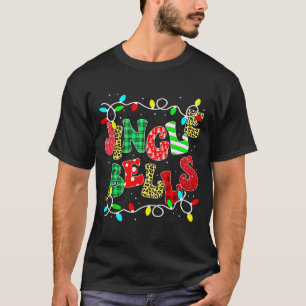 Weihnachtsrotes Karo Klingelglocken Weihnachtsfami T-Shirt