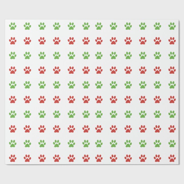 Weihnachtsrotes u. grünes geschenkpapier (Saum)