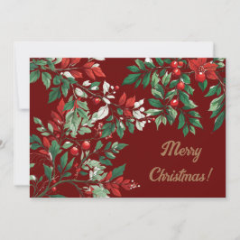 Weihnachtsrowan Feiertagskarte