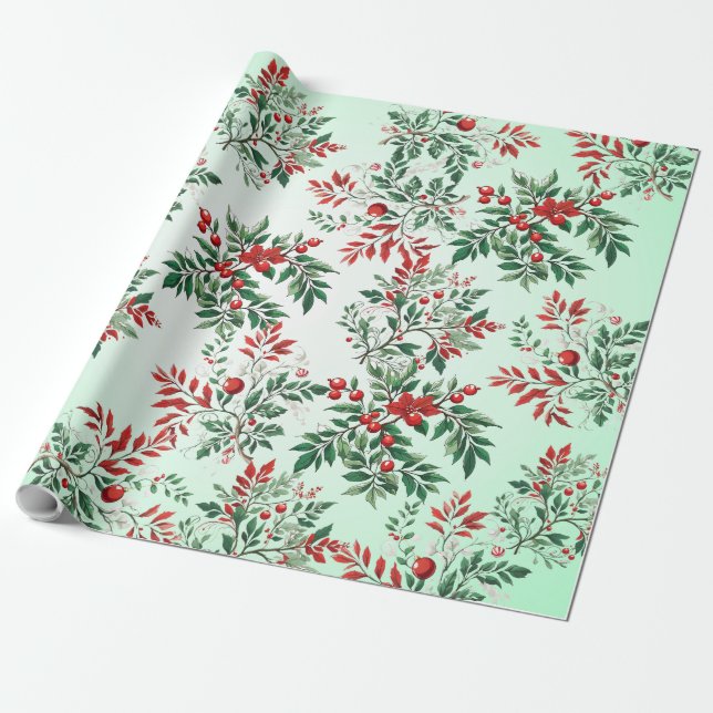 Weihnachtsrowan Geschenkpapier (Ungerollt)