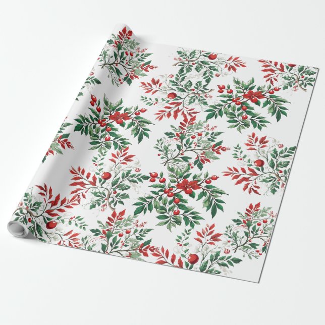 Weihnachtsrowan Geschenkpapier (Ungerollt)