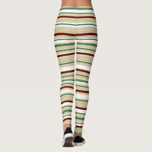 Weihnachtsrübe gestreift leggings