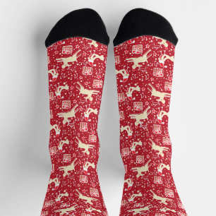 Weihnachtsrüben und Vögel, musikalisch rot Socken