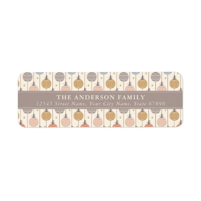 WeihnachtsRücksendeadressen-Aufkleber (Vorne)