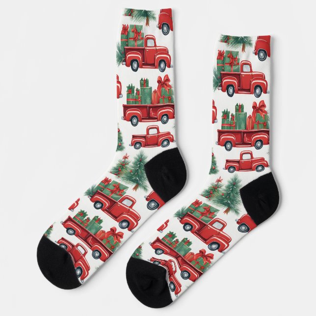Weihnachtsrucksocken Socken (Linkes Detail)