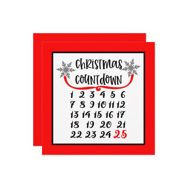 Weihnachtsrückstand Feiertagskarte (Vorderseite/Rückseite Beispiel)