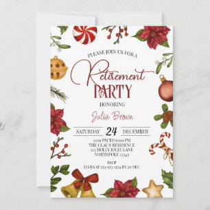 Weihnachtsruhestand Party Einladung