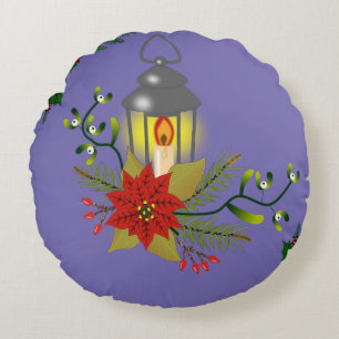 Weihnachtsrunder Kissen, Weihnachtsengel Rundes Kissen