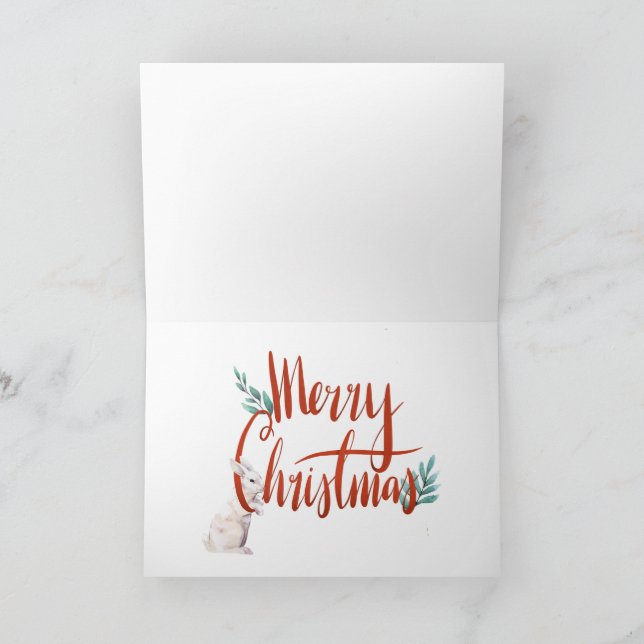 Weihnachtsrüstung von Büchern Karte (Innenseite)