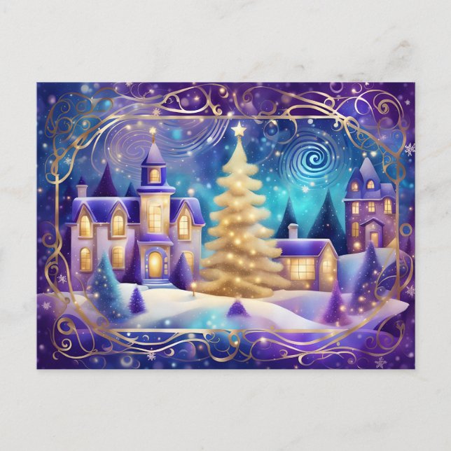 Weihnachtssaal Postkarte (Vorderseite)