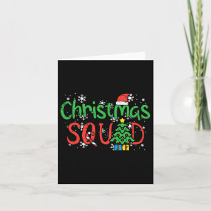 Weihnachtssäckel Crew Weihnachtsmänner Frauen Jung Karte
