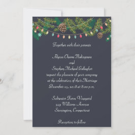 Weihnachtssaison Chalkboard Hochzeitseinladung Einladung