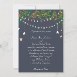 Weihnachtssaison Chalkboard Hochzeitseinladung Einladung