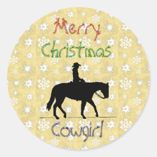 Weihnachtssammlung Cowgirl Horster Stickers