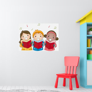 Weihnachtssänger Kinder Winterchor Weihnachten Poster
