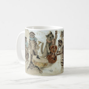 Weihnachtssängerkatzen aus der viktorianischen Ära Kaffeetasse