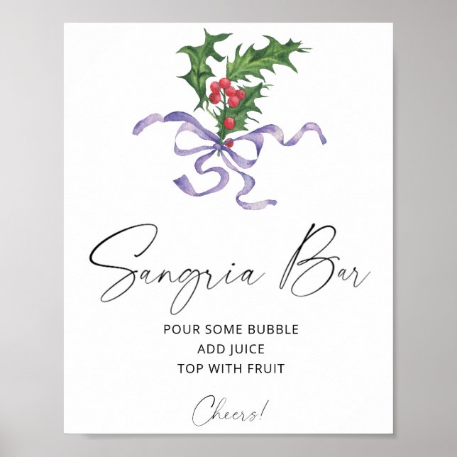 Weihnachtssangria Bar poster (Vorne)