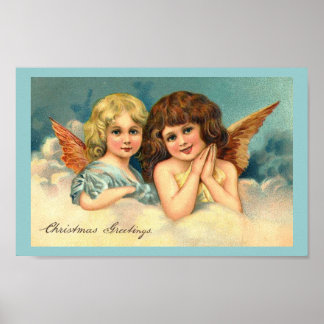 Weihnachtssanken - Vintages Kunstposter Poster